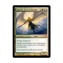 WOTC MtG Avacyn Restored Sigarda, Host of Herons (MR) EX - Image 1