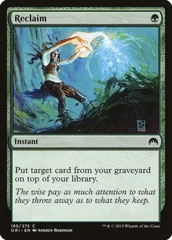 Reclaim 2x FOIL ORI MTG Magic Origins Common MINT green - Image 1