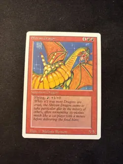 Shivan Dragon Revised Edition Mtg LP - Image 1