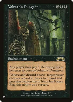 Volrath's Dungeon - The List Reprints (LIST) - MTG Rare English Nonfoil - Image 1