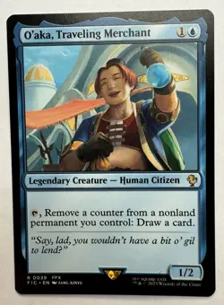 x1 O'aka, Traveling Merchant R MTG Commander: Final Fantasy M/NM, English - Image 1