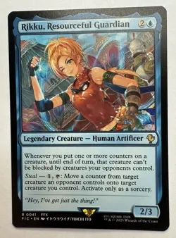 x1 Rikku, Resourceful Guardian R MTG Commander: Final Fantasy M/NM, English - Image 1
