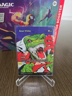 NM Borderless Beast Within, MTG, Marvel's Spider-Man, Magic the Gathering, 33 - Image 1