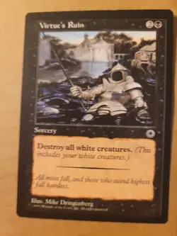 Virtue's Ruin - Portal 1997 MTG Black Uncommon Sorcery  LP BULK DISCOUNT - Image 1