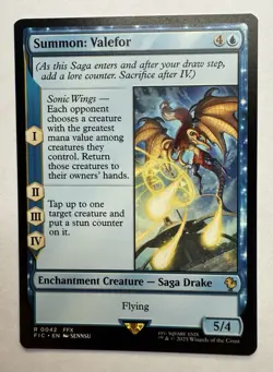 x1 Summon: Valefor R MTG Commander: Final Fantasy M/NM, English - Image 1