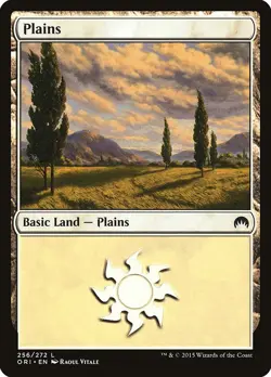 Plains #256 4x FOIL ORI MTG Magic Origins Basic Land MINT white - Image 1