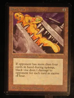 Black Vise - Beta - Light Play Magic The Gathering MTG English Nice Very Good - Image 3