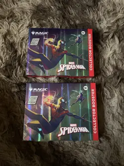 2x Magic The Gathering Spider-Man Collector Booster Marvel Universe MTG CBB - Image 1