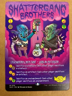 MTG 1x Shattergang Brothers 1315 Secret Lair Drop Magic the Gathering Card x1 NM - Image 1