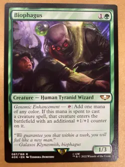 MTG 1x Biophagus # 87 Universes Beyond Warhammer 40000 Magic the Gathering x1 NM - Image 1