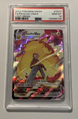 PSA 10 GEM MINT Pikachu TG17/TG30 Lost Origin Ultra Rare Trainer Gallery Pokemon - Image 1