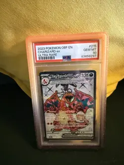 2023 Pokemon OBF En-Obsidian Flames #215 Charizard EX Ultra Rare PSA 10 Gem Mint - Image 1