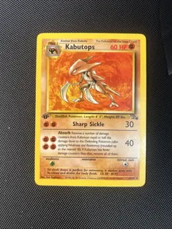 1st Ed Kabutops Non-Holo Rare 1999 WOTC Pokemon Card 24/62 Fossil Set VLP - Image 1