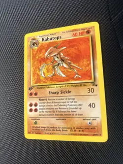 1st Ed Kabutops Non-Holo Rare 1999 WOTC Pokemon Card 24/62 Fossil Set VLP - Image 2