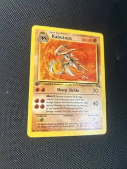 1st Ed Kabutops Non-Holo Rare 1999 WOTC Pokemon Card 24/62 Fossil Set VLP - Image 3