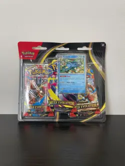 Pokemon TCG Mega Evolution 3 Pack Blister - Golduck Promo - Factory Sealed - Image 1