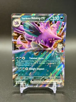Pokemon TCG Team Rocket’s Nidoking ex SVP 217 Sv: Destined Rivals Promo NM - Image 1