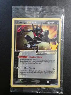 Pokemon Greninja SWSH144 25th Anniversary Black Star Promo Holo 2021 - Image 1