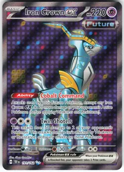 Iron Crown ex - 191/162 Pokemon SV05: Temporal Forces Holo Ultra Rare NM - Image 1