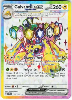 Galvantula ex - 159/142 Pokemon SV07: Stellar Crown Holo Ultra Rare NM - Image 1
