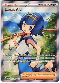 Lana's Aid - 207/167 Pokemon SV06: Twilight Masquerade Holo Ultra Rare NM - Image 1