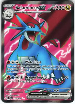 Salamence ex - 177/159 Pokemon SV09: Journey Together Holo Ultra Rare NM - Image 1