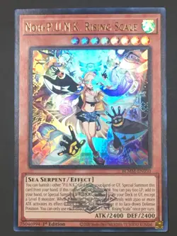 Yugioh Noh-P.U.N.K. Rising Scale BLMM-EN050 1st Edition NM Ultra rare - Image 1