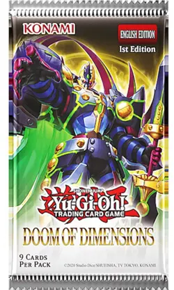YuGiOh Doom of Dimensions Booster Pack - Image 1
