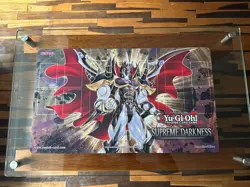 YuGiOh Supreme Darkness Playmat Sneak Peek New Evil HERO Neos Lord - Image 1