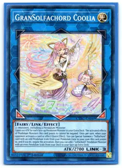GranSolfachord Coolia - CYAC-EN049 - SUPER RARE - 1st Ed - YuGiOh - Near Mint - Image 1
