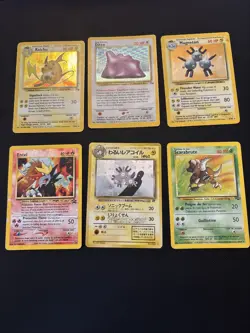 Pokemon TCG: Vintage Mixed 45 Card Lot HP-DMG- 6 Holos (ENG/JPN/FRENCH) - Image 2
