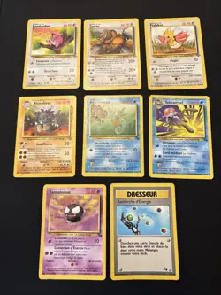 Pokemon TCG: Vintage Mixed 45 Card Lot HP-DMG- 6 Holos (ENG/JPN/FRENCH) - Image 4