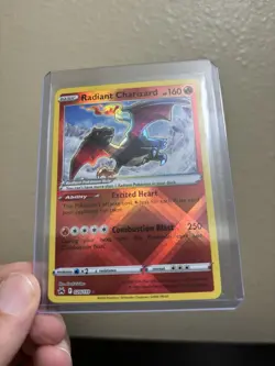 Pokemon TCG Charizard Radiant Rare Card Crown Zenith 020/159 NM Condition - Image 1