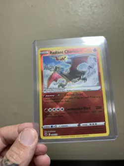 Pokemon TCG Charizard Radiant Rare Card Crown Zenith 020/159 NM Condition - Image 2