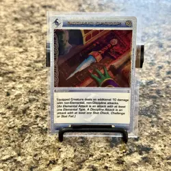 1st Edition RARE Bodal's Dagger Battlegear 67/100 Chaotic Trading Card NM - Image 2