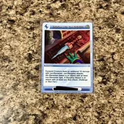1st Edition RARE Bodal's Dagger Battlegear 67/100 Chaotic Trading Card NM - Image 3