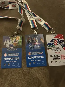 Gundam TCG Bandai Card Games Fest 25-26 Competitor & general admission Badge - Image 1