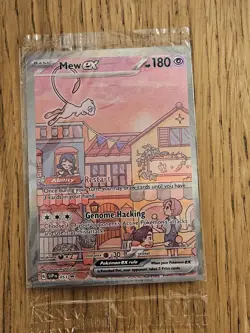 Pokemon TCG Mew EX SVP Blackstar 151 Promo Card 053 Scarlet & Violet Sealed - Image 1
