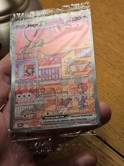 Pokemon TCG Mew EX SVP Blackstar 151 Promo Card 053 Scarlet & Violet Sealed - Image 3