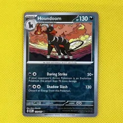 Houndoom 133/197 Reverse Holo Obsidian Flames scarlet & Violet Pokemon Card NM - Image 1