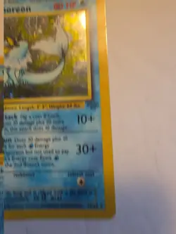Pokemon TCG Vaporeon 12/64 Jungle Holo Rare Unlimited Card LP/MP Condition - Image 3