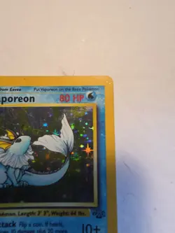 Pokemon TCG Vaporeon 12/64 Jungle Holo Rare Unlimited Card LP/MP Condition - Image 4
