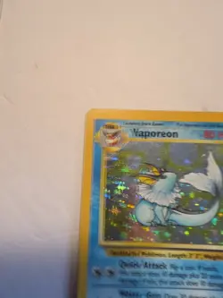 Pokemon TCG Vaporeon 12/64 Jungle Holo Rare Unlimited Card LP/MP Condition - Image 5