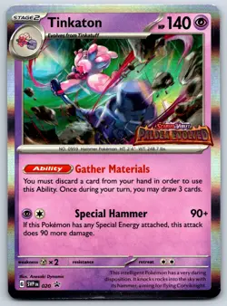 Tinkaton - Paldea Evolved Prerelease SVP EN 020 Pokemon Card NM - Image 1