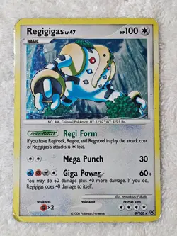 Pokemon TCG Regigigas Lv. 47 HOLO 9/100 - Stormfront (SF) Cards 2008 Heavy Play - Image 1