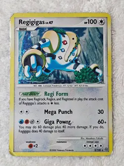 Pokemon TCG Regigigas Lv. 47 HOLO 9/100 - Stormfront (SF) Cards 2008 Heavy Play - Image 2