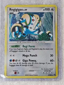 Pokemon TCG Regigigas Lv. 47 HOLO 9/100 - Stormfront (SF) Cards 2008 Heavy Play - Image 4