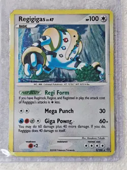 Pokemon TCG Regigigas Lv. 47 HOLO 9/100 - Stormfront (SF) Cards 2008 Heavy Play - Image 5