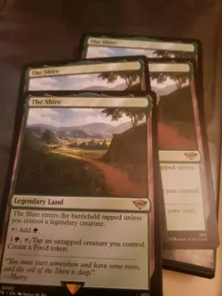 MTG LORD OF THE RINGS THE SHIRE X4 PLAYSET - Image 1