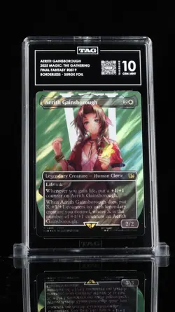 Aerith Gainsborough (Borderless, Surge Foil) - Final Fantasy - TAG Gem Mint 10 - Image 1
